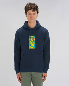 Sweatshirt Hoodie: Lässiger Lutz "KARTE" Print